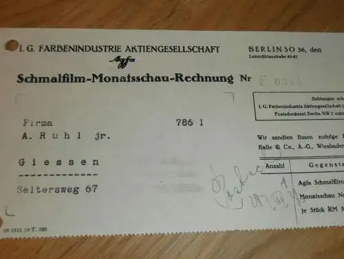 IG-Farbenindustrie AG - Agfa in Berlin , 1936 , Schmalfilm - Monatsschau , Film , altes Dokument !!!