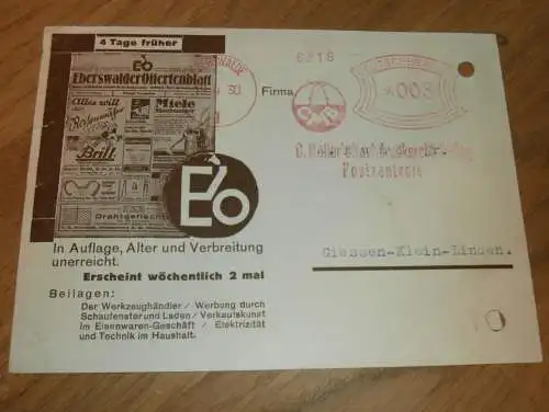 Eberswalder Offertenblatt - Propaganda-Abteilung in Eberswalde , 1930 , Drucksache , Reklame , Werbung !!