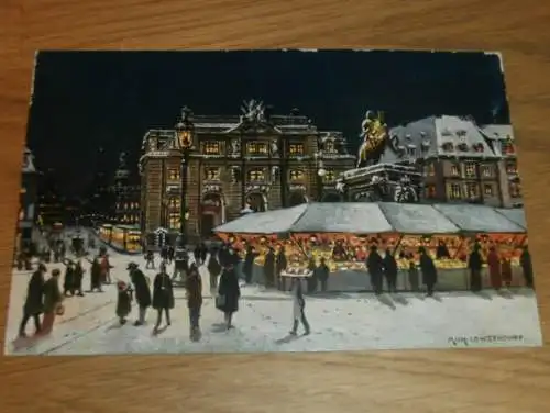 alte AK - Dresden , ca. 1910 , Weihnachtsmarkt , Ansichtskarte !!