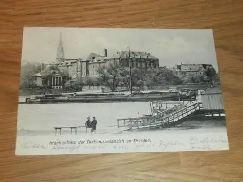 alte AK - Dresden , 1902 , Krankenhaus , Diakonissenanstalt , Ansichtskarte !!