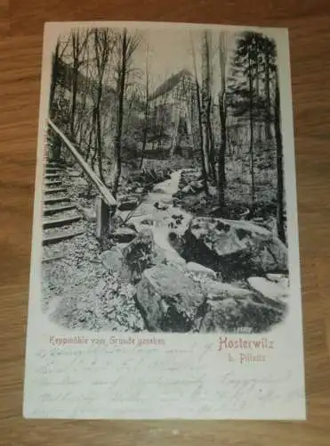 alte AK - Dresden , ca. 1910 , Keppmühle Hosterwitz b. Pillnitz , Ansichtskarte