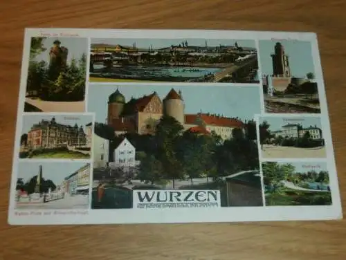 alte AK - Wurzen , 1925 , Mehrbildkarte , Ansichtskarte !!