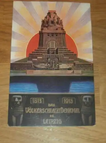 alte AK - Völkerschlachtdenkmal , 1913 , Eisernes Kreuz , Völkerschlacht , Stempel , Leipzig , Ansichtskarte !!