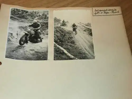 Internationale GST 4-Tage-Fahrt 1956 alte Fotos , DDR , Motocross , Awo , Geländesport , Enduro , Leistungsprüfungsfahrt