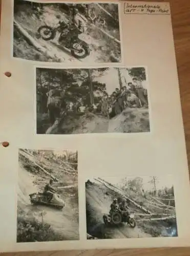 Internationale GST 4-Tage-Fahrt 1956 alte Fotos , DDR , Motocross , Awo , Geländesport , Enduro , Leistungsprüfungsfahrt