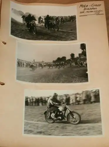 Moto Cross Dresden , 1956 , alte Fotos , DDR , Motocross , Awo , BK , Jawa , RT , ADMV , Motorsport , Rennfahrer !!