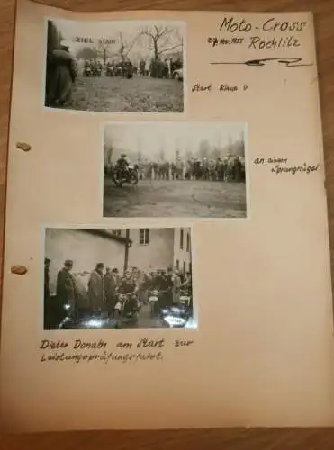 Moto Cross Rochlitz , 27.11.1955 , alte Fotos , DDR , Motocross , Awo , BK , Jawa , RT , ADMV , IFA Motorsport !