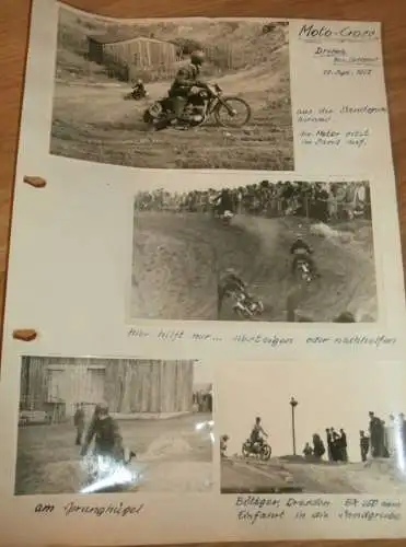 Moto Cross Drehna b. Cottbus - 18.9.1955 , alte Fotos , DDR , Motocross , Awo , BK , Jawa , RT , ADMV , IFA Motorsport !