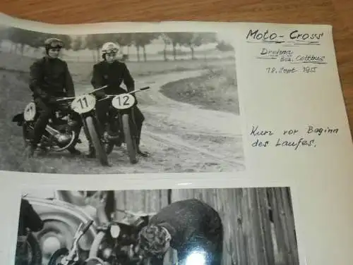 Moto Cross Drehna b. Cottbus - 18.9.1955 , alte Fotos , DDR , Motocross , Awo , BK , Jawa , RT , ADMV , IFA Motorsport !