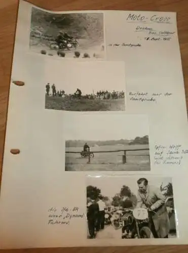 Moto Cross Drehna b. Cottbus - 18.9.1955 , alte Fotos , DDR , Motocross , Awo , BK , Jawa , RT , ADMV , IFA Motorsport !