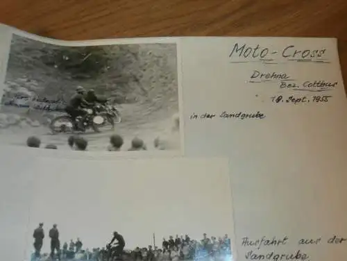 Moto Cross Drehna b. Cottbus - 18.9.1955 , alte Fotos , DDR , Motocross , Awo , BK , Jawa , RT , ADMV , IFA Motorsport !