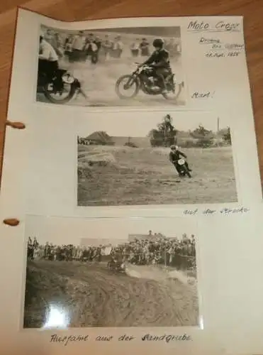 Moto Cross Drehna b. Cottbus - 18.9.1955 , alte Fotos , DDR , Motocross , Awo , BK , Jawa , RT , ADMV , Motorsport !!!