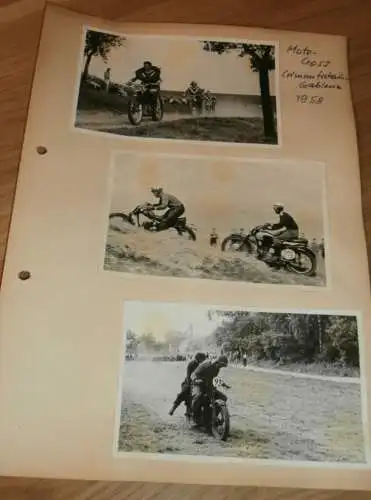 Moto Cross Crimmtschau - Gablenz - 1958 , alte Fotos , DDR , Motocross , Awo , BK , Jawa , RT , ADMV , Motorsport !!!