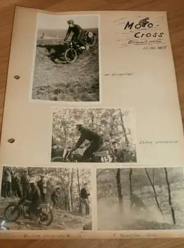 Moto Cross Crimmtschau - 30.10.1955 ,alte Fotos , DDR , Motocross , Awo , BK , Jawa , RT , ADMV , Motorsport , Rennsport