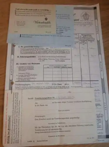 Versicherung für Hanomag , 1952 , Hans Kremer in Kitzingen , Nürnberg , Württembergische Versicherung - Hanns Taupp