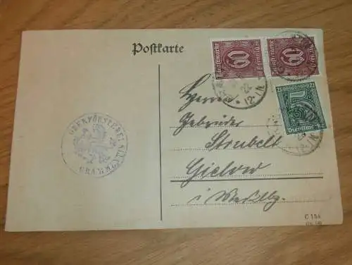 Oberförsterei in Grammentin i. Pommern , 1922 , Forst , Jagd , altes Dokument !!