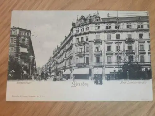 alte AK - Dresden , 1914 , Hotel Europäischer Hof , Prager Strasse , Ansichtskarte !!