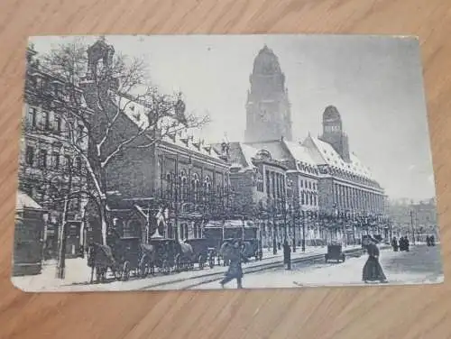 alte AK - Dresden , 1922 , Ringstrasse im Schnee , Ansichtskarte !!