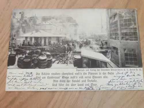 alte AK - Dresden , 1912, Brauer Union , Mühlenbau Seck Stempel , Ansichtskarte !!