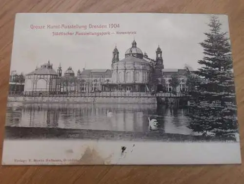 alte AK - Dresden , 1904 , Kunst Ausstellung , Konzertplatz , Ansichtskarte !!