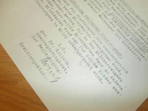 Einkauf Schweine , 1943 , Strafe gegen Müller Hermann Schütz in Niederkleen b. Langgöns , Landrat Wetzlar !!