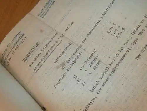 alte Akte - Untersuchung in Mühle von Hermann Schütz in Niederkleen b. Langgöns , 1943 , Rechtenbach , Polizei , Wetzlar