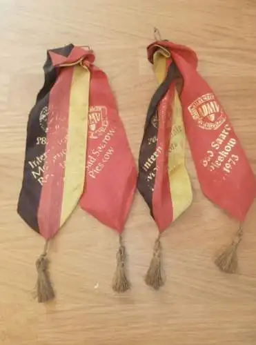 Bad Saarow , Pieskow , 1972/73 , Siegerschleifen Motorbootrennen , Motorboot , ADMV , Rennboot