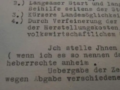 Luftschiffbau Zeppelin - Werft Friedrichshafen a.B. - 1938 - Brief mit Anwortschreiben Franz Höbel in Reutte i. Tirol !!