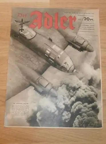 Der Adler - 24.11.1942 - Heinkel He 111 , Flak , Mussolini , Fallschirmjäger , Heinkel , Stukas , Flugzeugbau !
