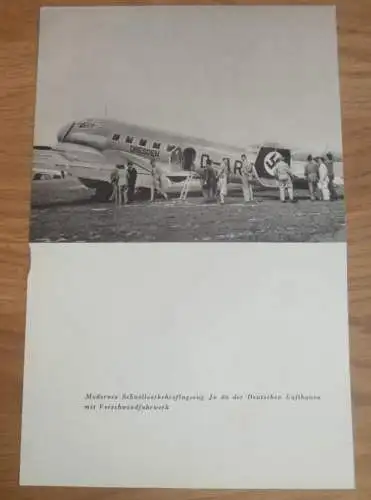 alte Karte / Fotos - Junkers JU 86 Lufthansa und Albatros Doppeldecker 1910 , Flugzeug , Flugzeugbau , Flieger !!!