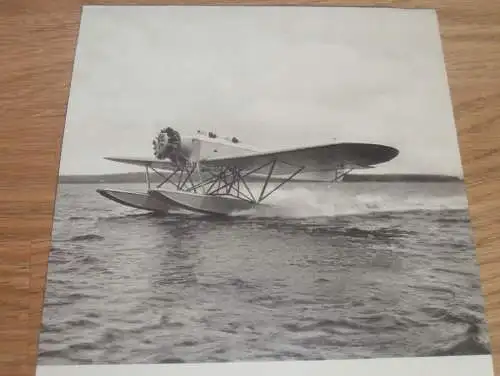 alte Karte / Fotos - Heinkel HE 12 und Flugstützpunkt "Westfalen" mit Katapult Wal, Flugzeug , Flugzeugbau , Flieger !!!