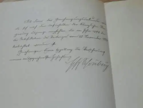 Königlich Preußische Gesandtschaft in Mecklenburg , 1905 , Graf von Bassewitz , Dargun , Urkunde , Schwerin  !!