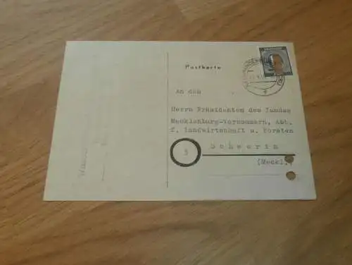 Neubrandenburg i. Mecklenburg , 1946 , Wasserverband Tollense , alte Karte !!