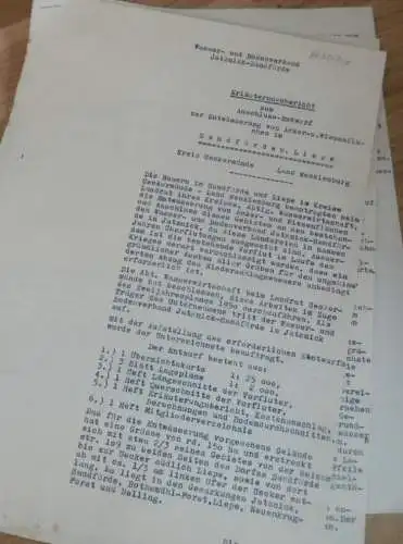 Jatznick - Sandförde i. Mecklenburg , 1949 , alte Akte , Ueckermünde , Anklam , Agrar , Landwirtschaft !!!