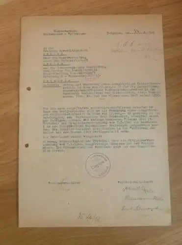 Moldenhauer Wolfsbruch - Torgelow 1949 , altes Dokument , Mecklenburg , Ueckermünde , Kredit !!