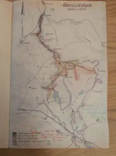 alter Plan - Torgelow / Eggesin i. Mecklenburg , 1952, Hoppenwalde , Neumühl , Theerofen , Viereck , Krugsdorf Klempenow