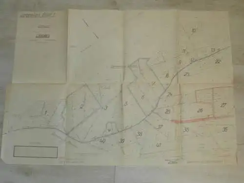 großer alter Plan - Liepen i. Mecklenburg , 1951, Steinmocker , Preetzen , Neetzow , ca. 850x580 cm !!!