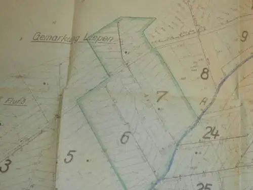 großer alter Plan - Liepen i. Mecklenburg , 1951, Steinmocker , Preetzen , Neetzow , ca. 850x580 cm !!!