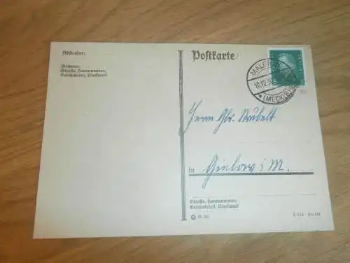 Postkarte - Gebr. Strubelt in Gielow i. Mecklenburg , 1930  !!!