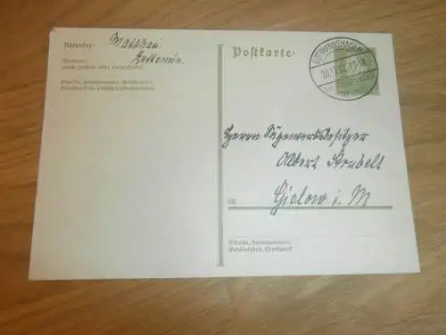 Postkarte Matthai in Zettemin i. Mecklenburg , 1932 , Türcke in Ballenstadt , Rottmannshagen , Dokument !!!