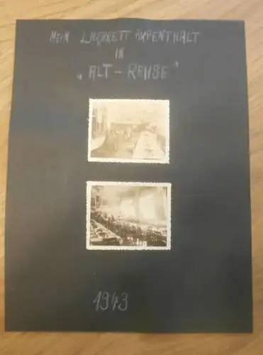 5 Fotos aus Nachlass Lazarett Alt Rehse 1943 , Neubrandenburg , Mecklenburg !!