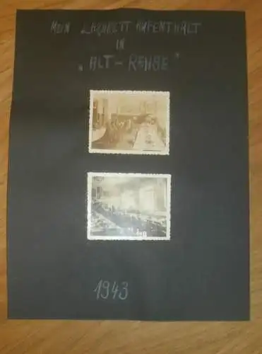 5 Fotos aus Nachlass Lazarett Alt Rehse 1943 , Neubrandenburg , Mecklenburg !!