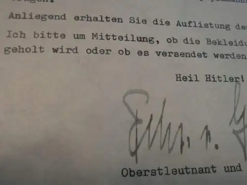 Dokument - Olympisches Dorf 1936 - Alt Rehse , Freiherr von Gilsa Autograph , Olympia , Olympiade , Führerschule , SS !!