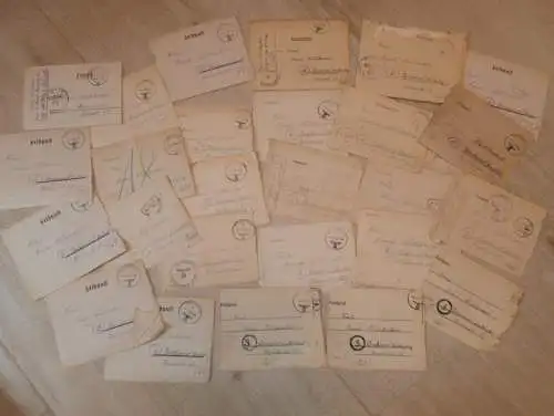 29x Feldpost ,1943 - März 1945, Grabow i. Mecklenburg , Feldpostnummer 09436 - alle mit Inhalt - interessant , Wehrmacht
