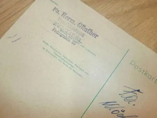 Ziegelwerk - Fa, Hermann Günther in Zwickau , 1959 , Ganzsache , Reklame / Werbung , Ansichtskarte , Postkarte !