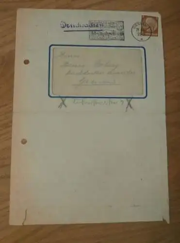 Drucksache - Emil Pistor Nachf. in Gießen , 1939 , altes Dokument / Rechnung , Reklame / Werbung , Giessen