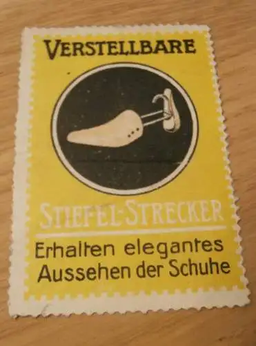 Stiefel- Strecker , Schuhe , Reklamemarke , alte Marke , Reklame , Pommern !!