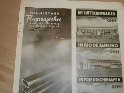 Neptunwerft Rostock , Plakat , Flugzeuge , Friedrichshafen,  Kandem , Körting , Luftschiff - Hallen , alte Reklame !!