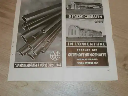 Neptunwerft Rostock , Plakat , Flugzeuge , Friedrichshafen,  Kandem , Körting , Luftschiff - Hallen , alte Reklame !!