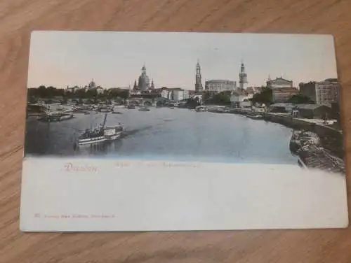 alte AK - Dresden , ca. 1910 , Blick von der Marienbrücke , Ansichtskarte !!!